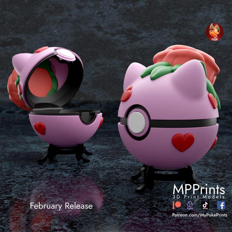Rose Bulbasaur ball -fully functional