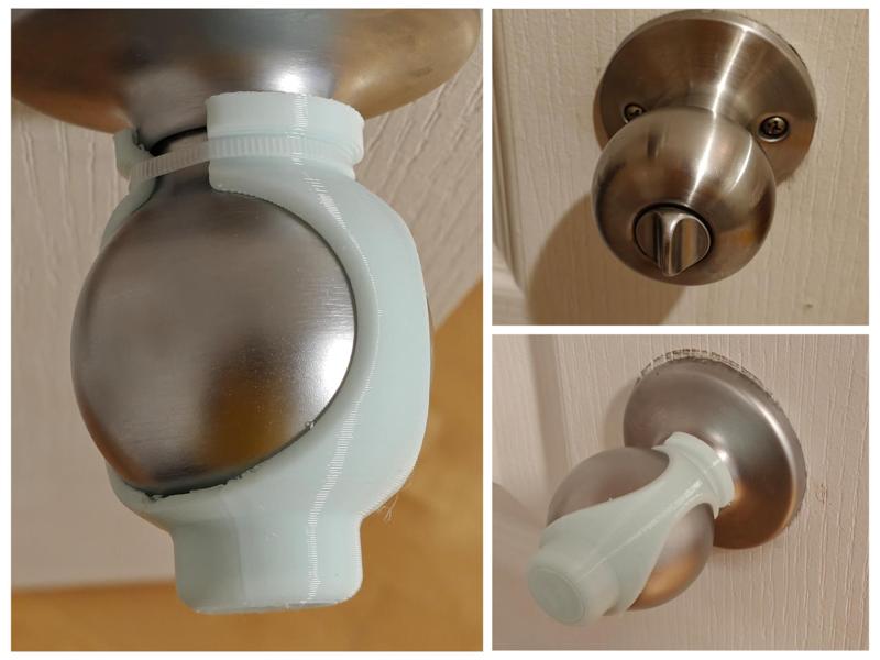 Child safety door knob cover - prevent locking