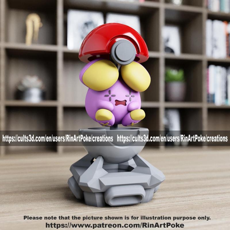 Whismur in the pokeball from Pokemon