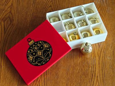 christmas baubles storage box