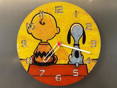 wall / desk clock Charlie & Snoopy