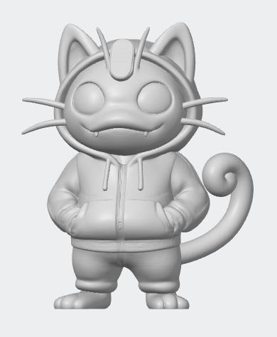 Meowth pokemon street urban