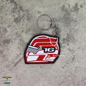 FERRARI FORMULA 1 CHARLES LECLERC #16 HELMET KEYCHAIN