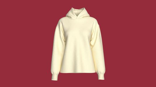Girls Oversized Hoodie | Marvelous / Clo3d / obj / fbx