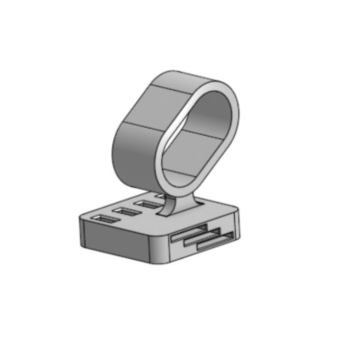 Watch holder with USB and SD card slots