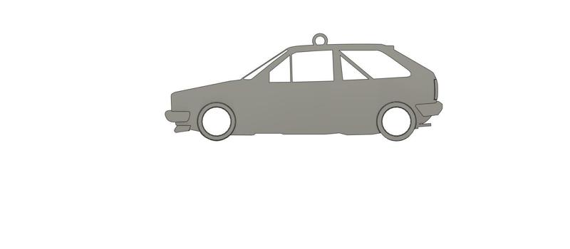 VW Polo 2 86C Coupe' silhouette