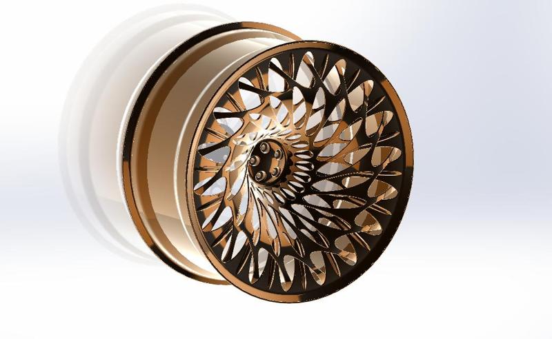 Wheel rim car, Rim Car, CNC rim wheel, Print3D rim wheel, Rim Alloy
