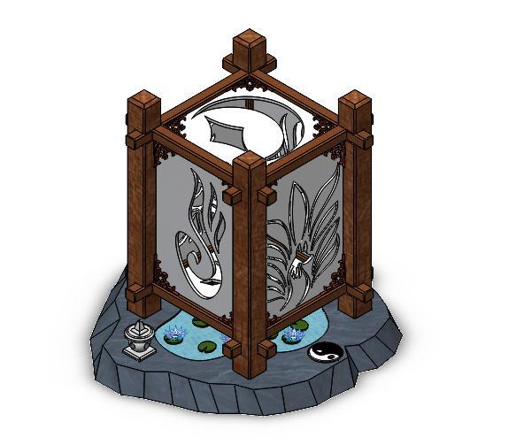 Nine Tailed Fox Lantern (Bedside Lamp)