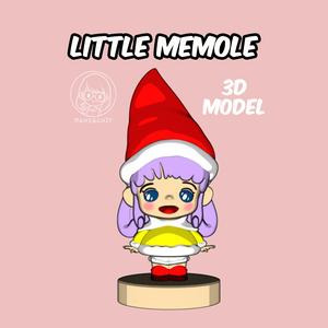 little memole anime 3d model
