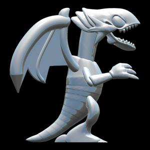 🐉 Blue-Eyes Toon Dragon – Yu-Gi-Oh! 3D Print Model | HD Sculpt