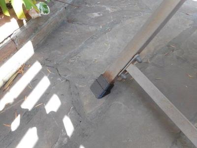Swing bed leg end cap
