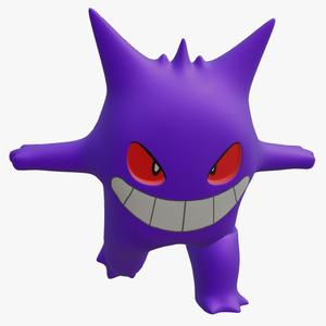 GENGAR FROM POKEMON IN 3D