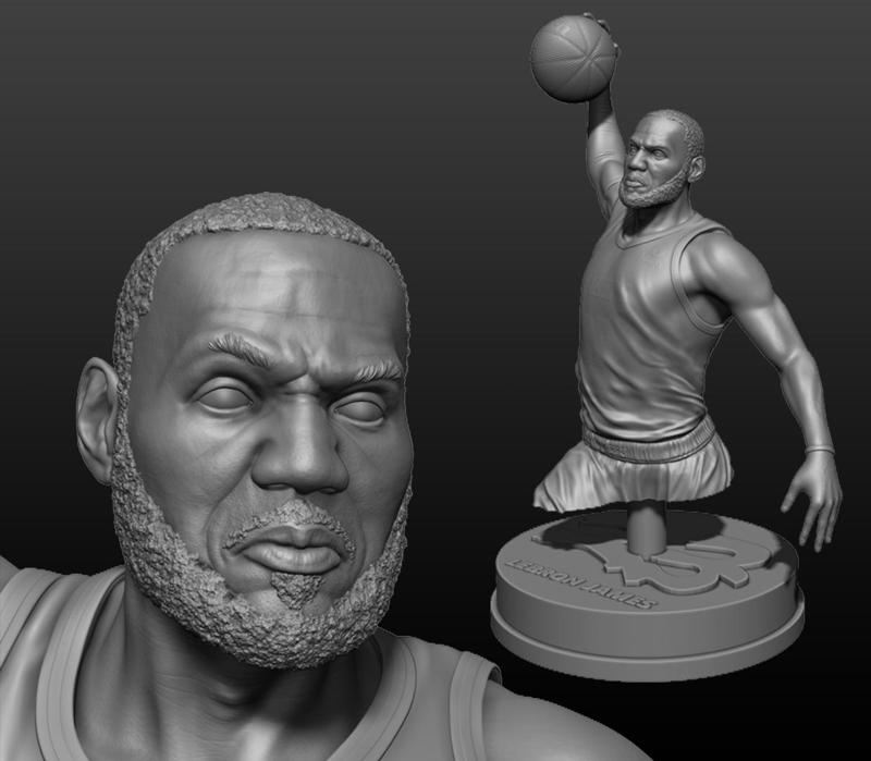 Lebron James Bust