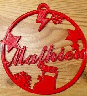 Mathieu" Christmas bauble
