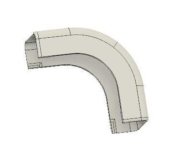Bullnose Corner Connector for CordMate II Cable Track