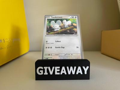 Customizable card display stand