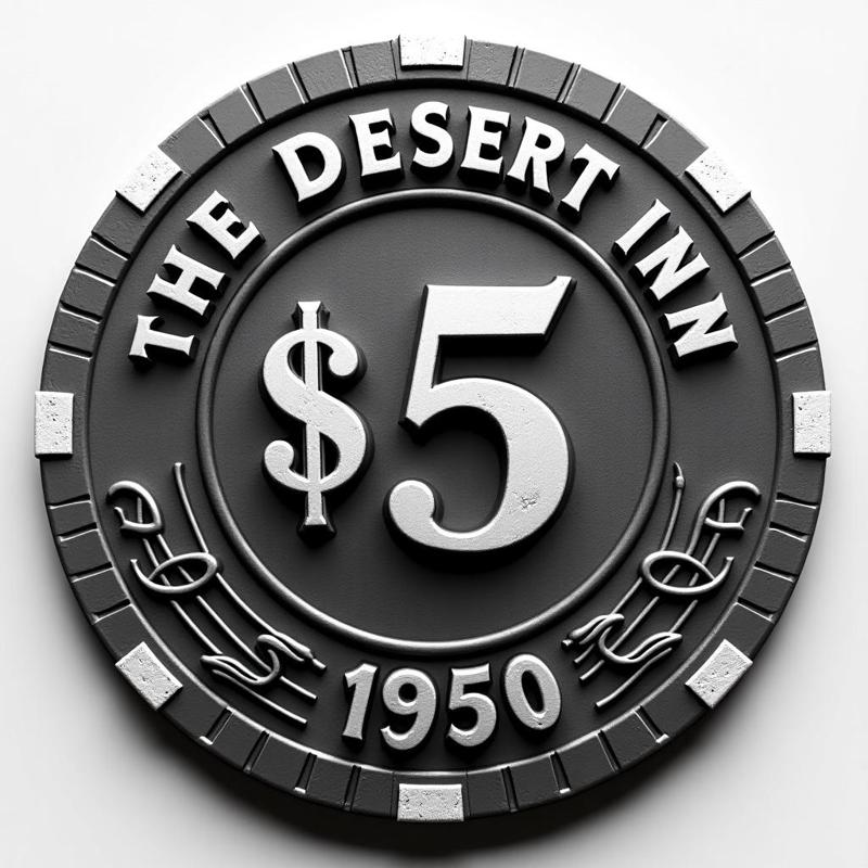 The desert inn vegas 1950 vintage style casino chip memorabilia coin token