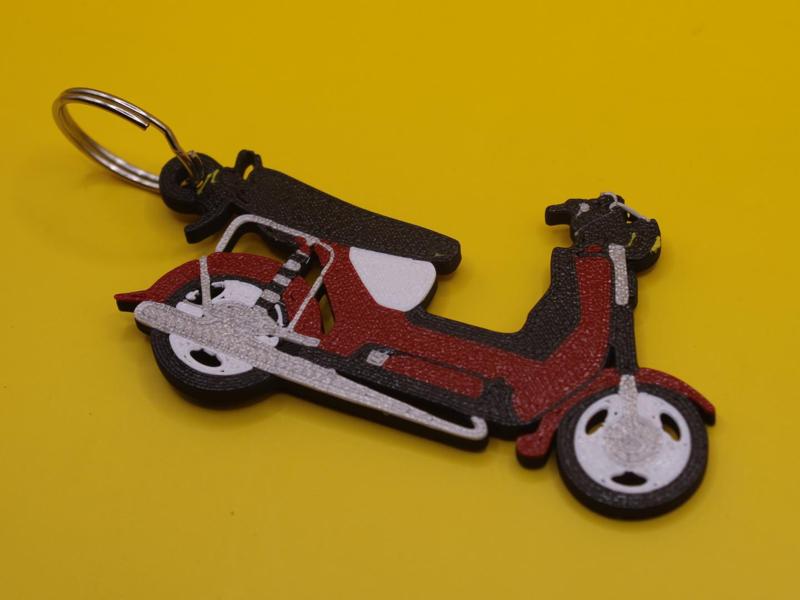 Motorcycle keychain Simson SR 50 moped