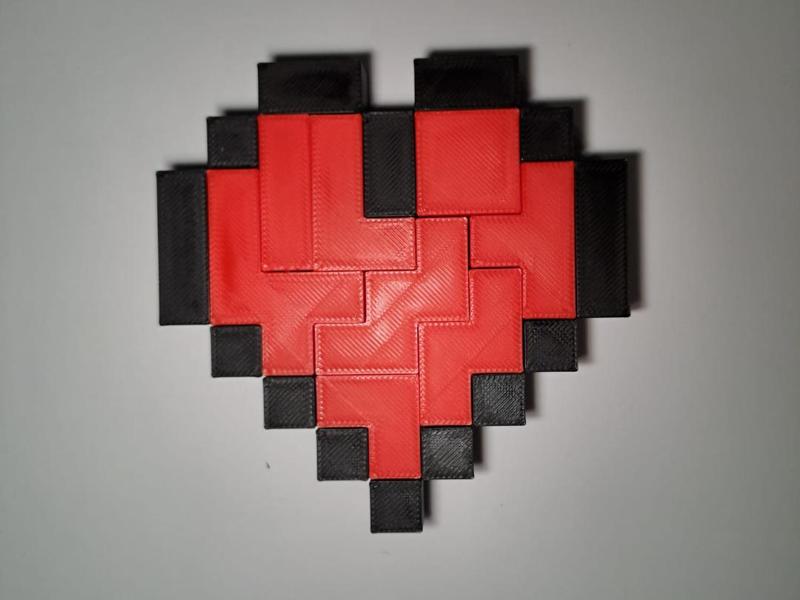 Minecraft Heart Puzzle