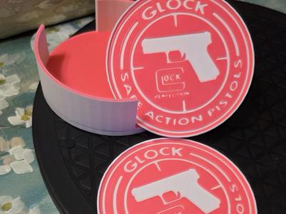 Glock coasters for her