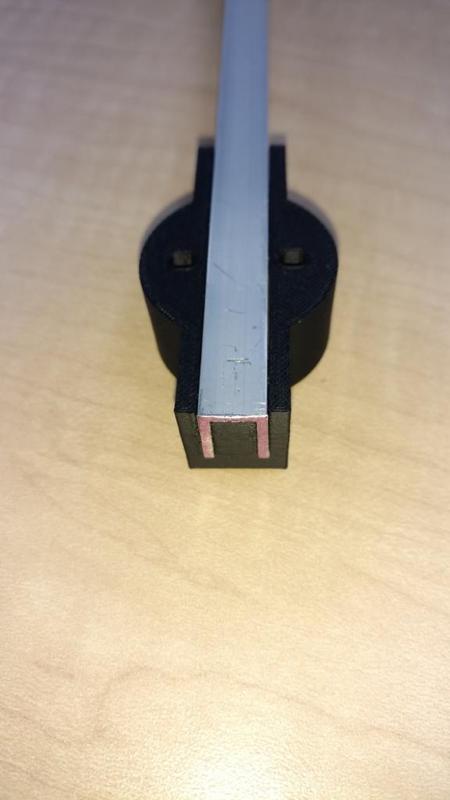 Motor Mount for 22mm Brushless on Aluminum U Channel 