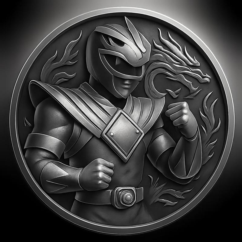 GREEN RANGER DRAGON POWER FORTNITE COIN TOKEN WALL ART