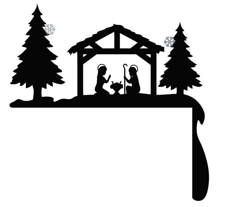 Christmas decoration above the door - Bethlehem