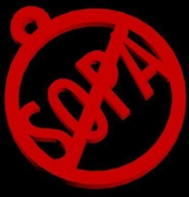 Stop SOPA necklace pendant