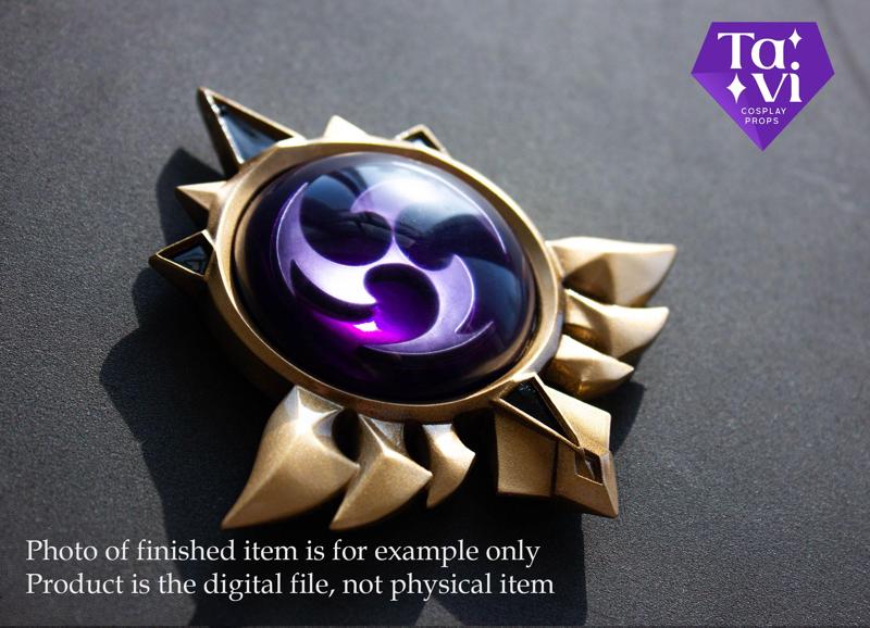 Mondstadt electro vision genshin impact 3d print cosplay stl files