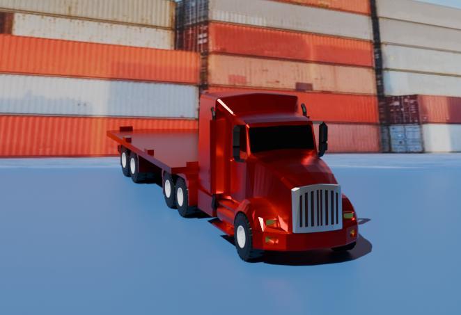 Tractor Truck with Semi-trailer for Containers - Tractocamión con Semirremolque para Containers