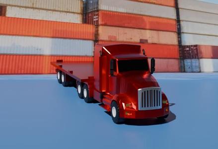 Tractor Truck with Semi-trailer for Containers - Tractocamión con Semirremolque para Containers