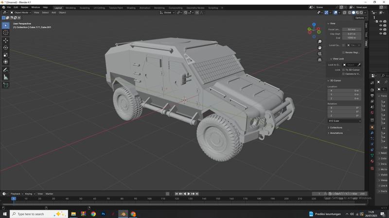 GAZ Tigr Armored Military Vehicle 3D Model – Russian Tactical 4x4 Truck