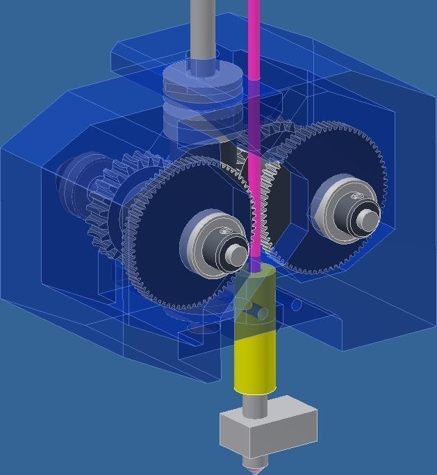 Slugstruder 1.0 - lightweight flexible shaft extruder 