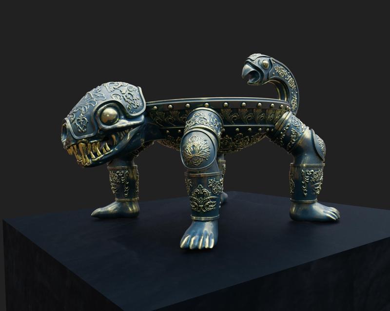 Scythian bowl monster