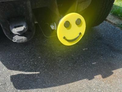 Smiley Face Hitch Cover