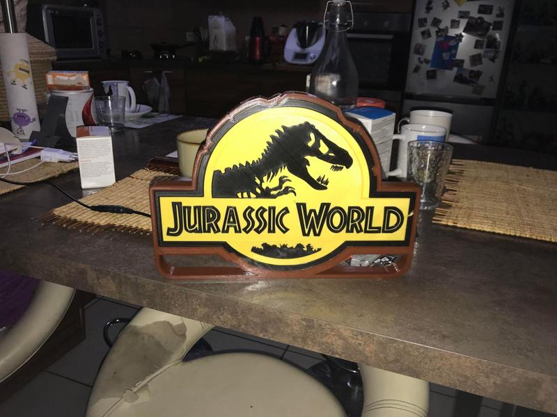 jurassic word lamp