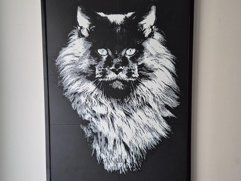 Maine Coon Wall Art – 6-Tile Print