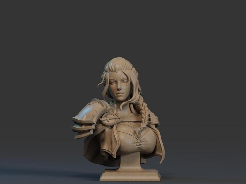 Jaina Proudmoore Bust 3D Print