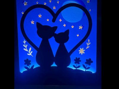 Cats in the Moonlight – Shadow Box