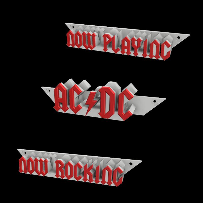 MULTICOLOR VINYL RECORD WALL MOUNT - AC/DC