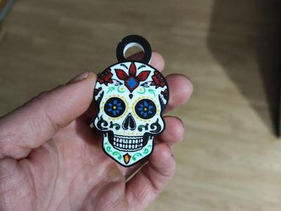 skull keychain (Coco movie)