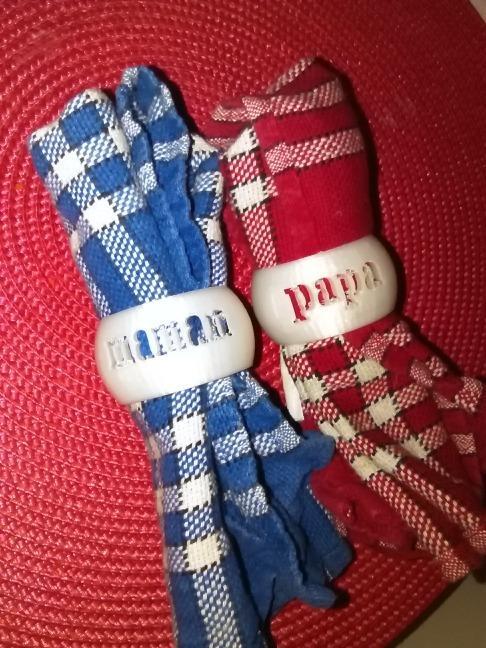 Rond de serviette Papa et Maman