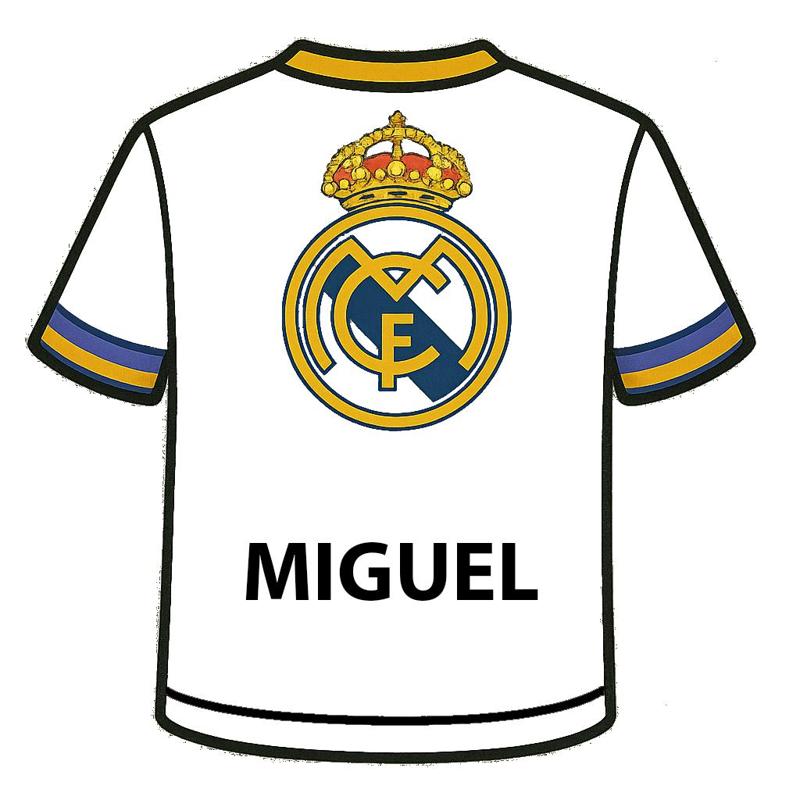 Customizable Football Frame Real Madrid Team Shirt Customizable Football Frame