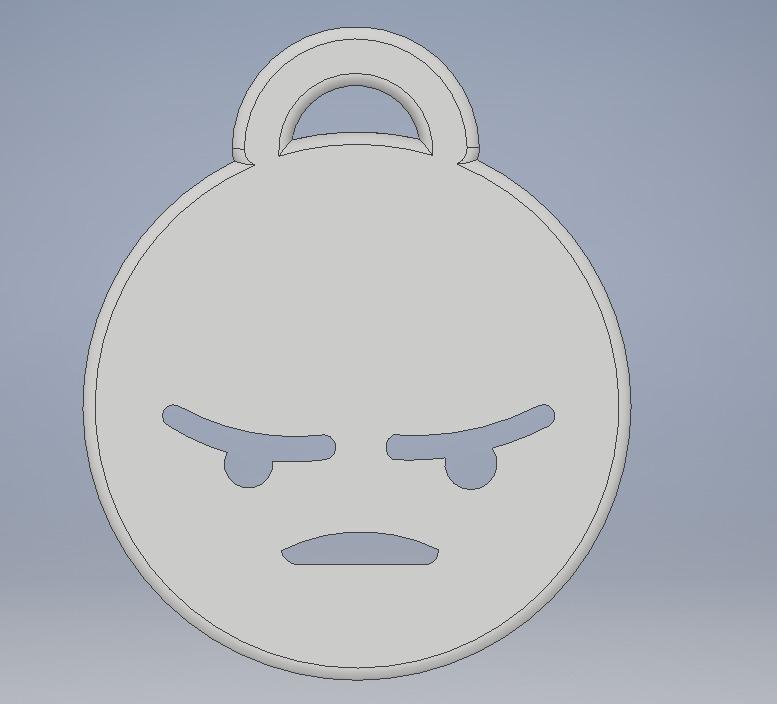 Angery Reacc Keychain