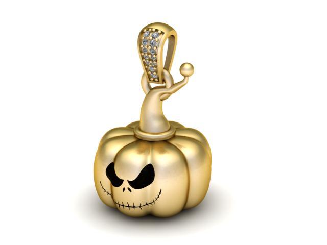 PEMPKIN FACE 3D PENDANT