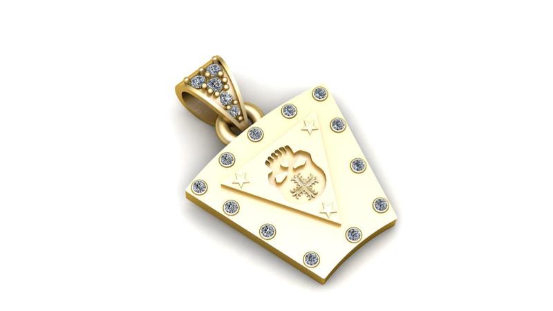 skull faces pendant 3d printable model