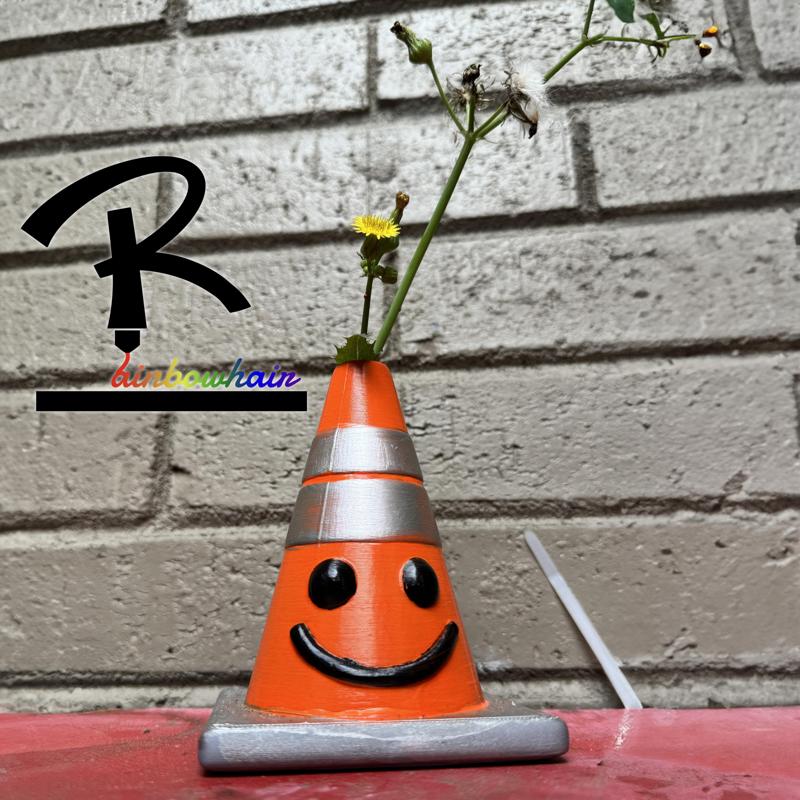 Road Cone Vase