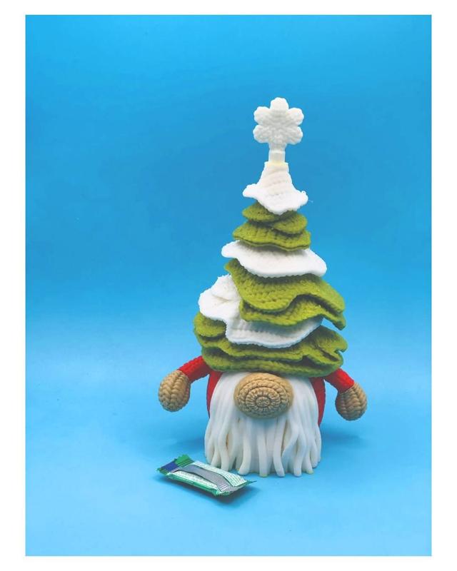 Gnome Knitted Crochet - Christmas Tree - 3D STL