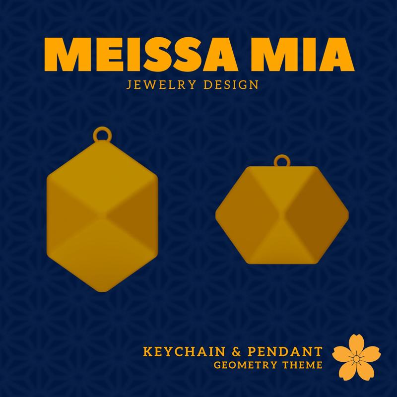 Cube to Go! – 3D Print File for a Geometric Keychain - Platonic Solid Cube - Cube Keychain - Earth Pendant