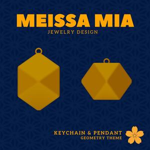 Cube to Go! – 3D Print File for a Geometric Keychain - Platonic Solid Cube - Cube Keychain - Earth Pendant